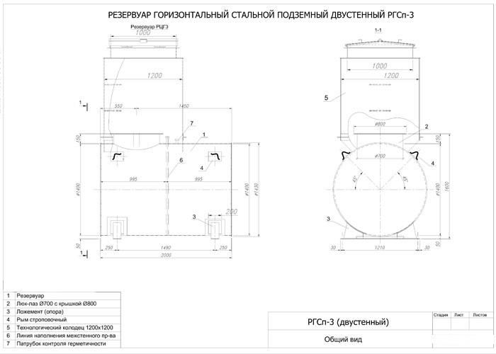 Ргсп 10 м3 чертеж