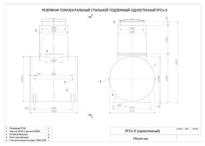 Ргсп 10 м3 чертеж